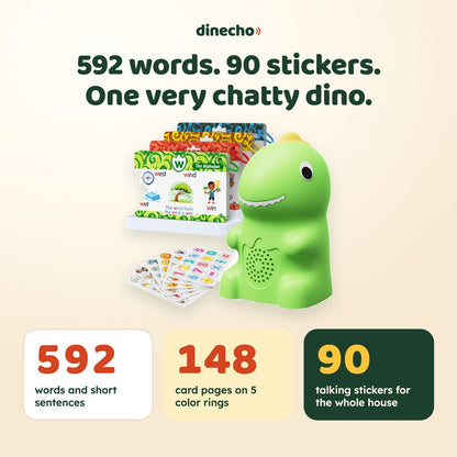 592 words, 148 card pages, 90 talking stickers
